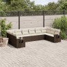 Ensemble de canapé de jardin Beige 55 x 55 x 37 cm polyrotin 502924502924