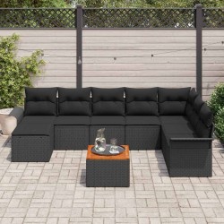 Ensemble de canapé de jardin avec coussin 9 pcs Gris 502925502925