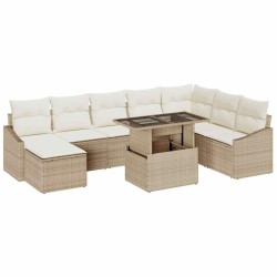 Ensemble de canapé de jardin avec coussin 10 pcs Gris 502930502930