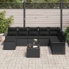 Ensemble de canapé de jardin avec coussin 13 pcs Gris polyrotin 502942502942