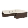 Ensemble de canapé de jardin Beige 55 x 55 x 37 cm polyrotin 502951502951