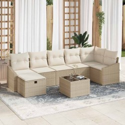 Ensemble de canapé de jardin avec coussin 10 pcs Gris 502957502957