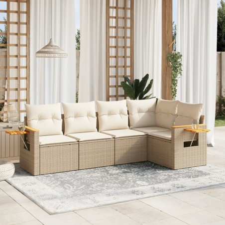 Ensemble de canapé de jardin 13 pcs Beige et Gris clair 502961502961