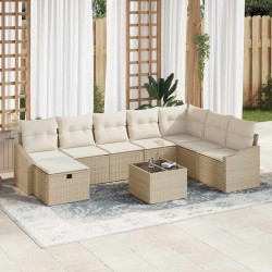 Ensemble de canapé de jardin avec coussin 9 pcs Gris 502965502965
