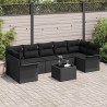 Ensemble de canapé de jardin avec coussin 8 pcs Gris Poly rotin 502966502966