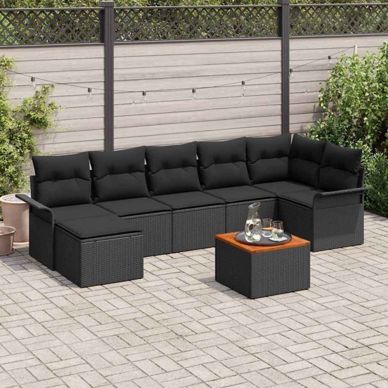 Ensemble de canapé de jardin avec coussin 9 pcs Gris 502967502967
