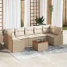 Ensemble de canapé de jardin avec coussin 8 pcs Gris 502968502968