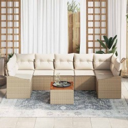 Ensemble de canapé de jardin avec coussin 8 pcs Gris 502968502968