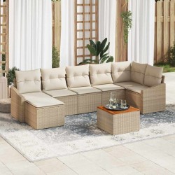 Ensemble de canapé de jardin avec coussin 8 pcs Gris 502976502976