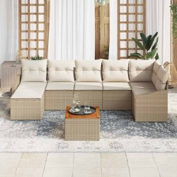 Ensemble de canapé de jardin avec coussin 8 pcs Gris 502976502976