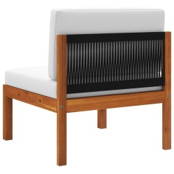 Ensemble de canapé de jardin 8 pcs Gris clair polyrotin 502979502979