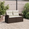Ensemble de canapé de jardin 8 pcs Beige et Gris clair 502980502980