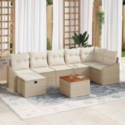 Ensemble de canapé de jardin avec coussin 8 pcs Gris 503001503001