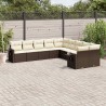 Ensemble de canapé de jardin Beige 55 x 55 x 37 cm polyrotin 503010503010