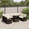 Ensemble de canapé de jardin Beige 55 x 55 x 37 cm polyrotin 503057503057