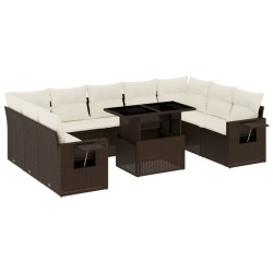 Ensemble de canapé de jardin Beige 55 x 55 x 37 cm polyrotin 503057503057