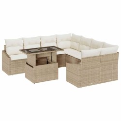 Ensemble de salle à manger pour jardin 7 pcs Noir et Marron 503109503109