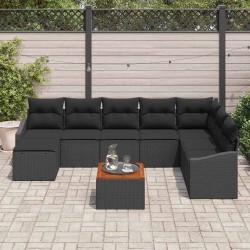 Ensemble de canapé de jardin avec coussin 9 pcs Gris 503151503151