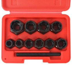 Ensemble de canapé de jardin 12 pcs Beige polyrotin 503288503288