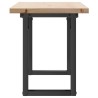 Table basse cadre en O 110x40x45,5 cm bois de pin massif acier 507880507880