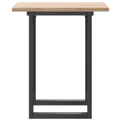 Table à manger cadre en O 70x70x75,5cm bois de pin massif acier 507887507887