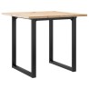 Table à manger cadre en O 80x80x75,5cm bois de pin massif acier 507888507888