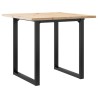 Table à manger cadre en O 90x90x75,5cm bois de pin massif acier 507890507890