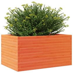 Jardinière cire marron 90x60x46 cm bois de pin massif 507893507893