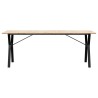 Table à manger cadre en Y 200x100x75cm bois de pin massif acier 507906507906