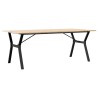 Table à manger cadre en Y 200x100x75cm bois de pin massif acier 507906507906