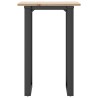 Table à manger cadre en O 50x50x75 cm bois de pin massif acier 507908507908