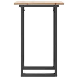 Table à manger cadre en O 50x50x75 cm bois de pin massif acier 507908507908