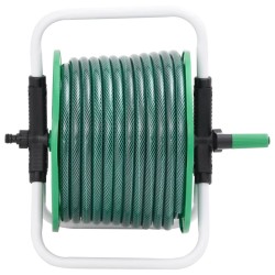 Enrouleur de tuyau vert sur pied avec tuyau de 20 m PVC 507929507929