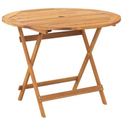 Ensemble à manger de jardin 5 pcs résine tressée et bois massif 507945507945