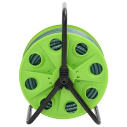 Enrouleur de tuyau vert sur pied avec tuyau de 20 m PVC 507962507962