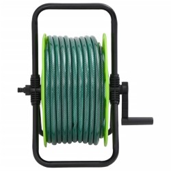 Enrouleur de tuyau vert sur pied avec tuyau de 30 m PVC 507963507963