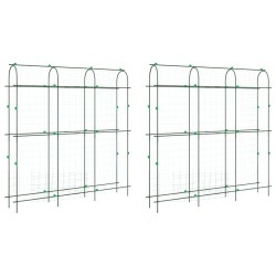 Treillis de jardin pour plantes grimpantes 2 pcs forme en U 507998507998