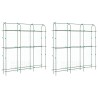 Treillis de jardin pour plantes grimpantes 2 pcs forme en U 507998507998