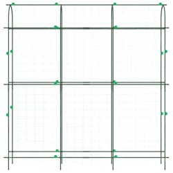 Treillis de jardin pour plantes grimpantes 2 pcs forme en U 507998507998