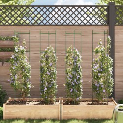 Cages à tomates 4 pcs 154 cm acier et PP 507999507999