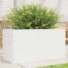 Jardinière blanc 90x40x46 cm bois de pin massif 508034508034