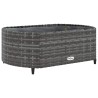 Salon de jardin avec coussins 7 pcs gris résine tressée 508095508095