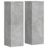 Supports pour plantes 2 pcs gris béton bois d'ingénierie 508110508110