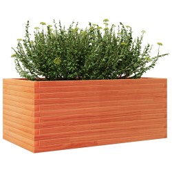 Jardinière cire marron 110x60x46 cm bois de pin massif 508142508142