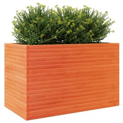 Jardinière cire marron 110x60x68,5 cm bois de pin massif 508175508175