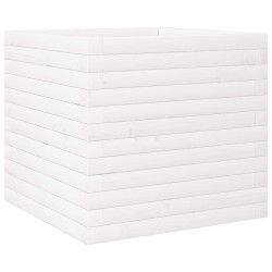 Jardinière blanc 50x50x46 cm bois de pin massif 508190508190
