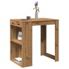 Table de bar chêne artisanal 102x70x103,5 cm bois d'ingénierie 508214508214