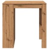 Table de bar chêne artisanal 102x70x103,5 cm bois d'ingénierie 508214508214