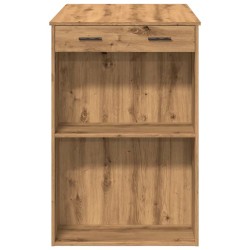 Table de bar chêne artisanal 102x70x103,5 cm bois d'ingénierie 508214508214