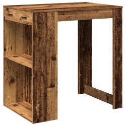 Table de bar vieux bois 102x70x103,5 cm bois d'ingénierie 508215508215